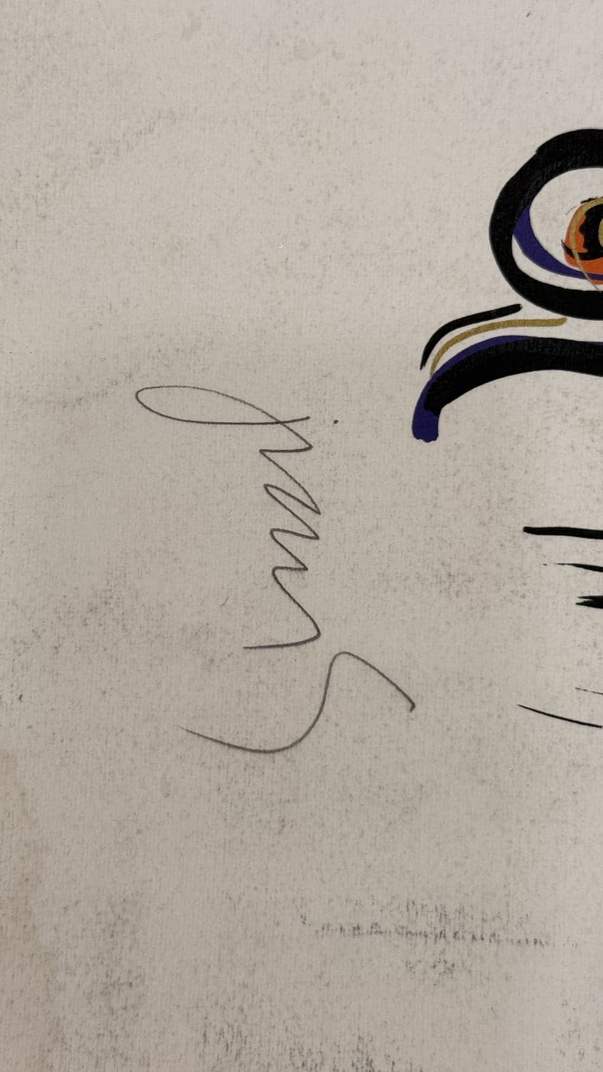 Detalle de firma — El ciclista